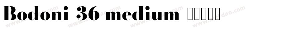 Bodoni-36 medium字体转换